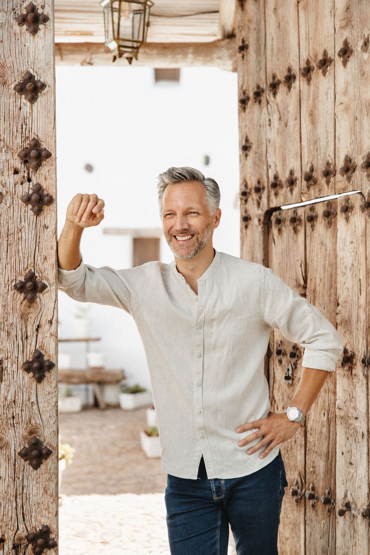 Ronald Jacobs, General Manager of La Donaira, standing in a doorway